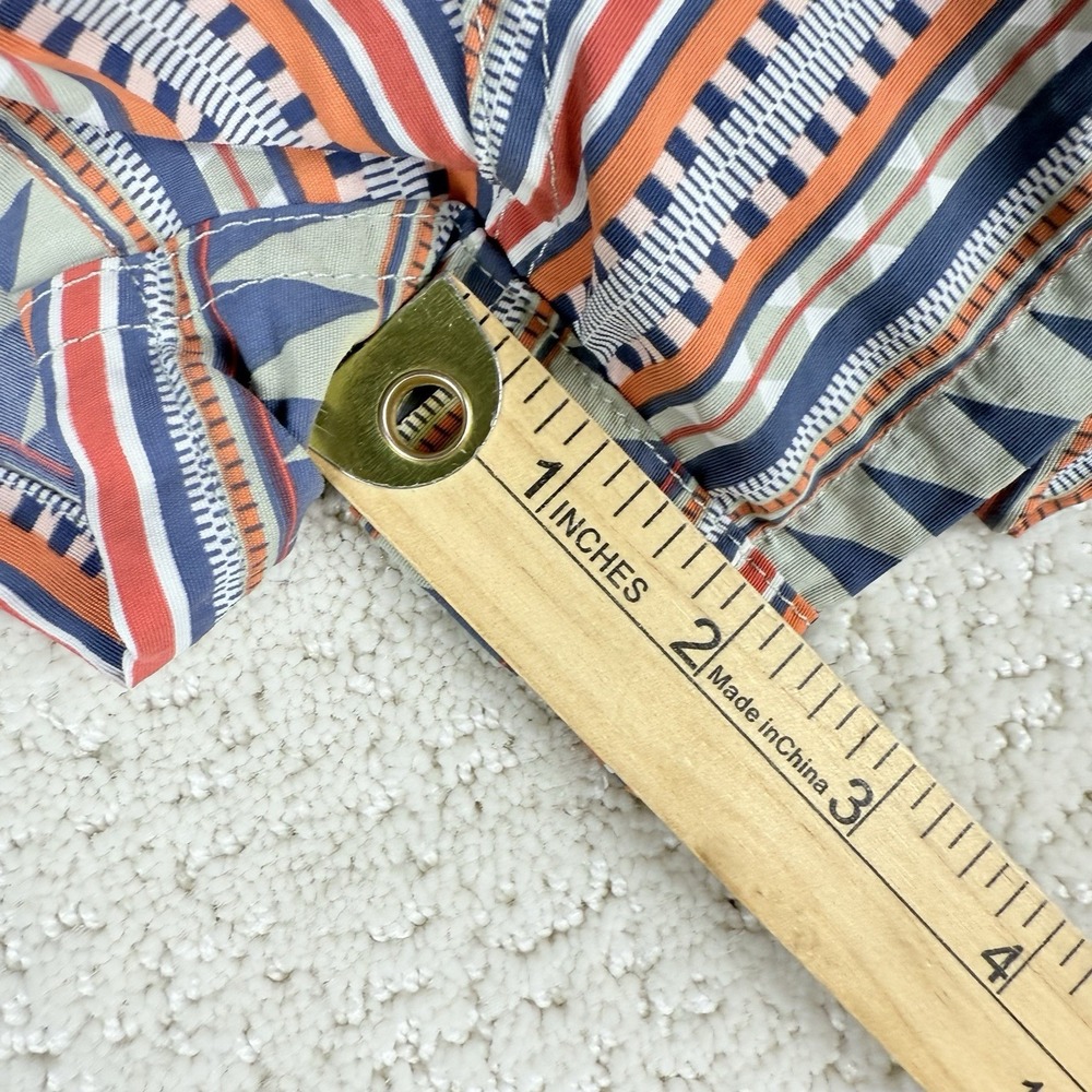 Patagonia Baggies Shorts Womens S Orange Blue Geometric Tribal Print 57043 - Picture 7 of 13
